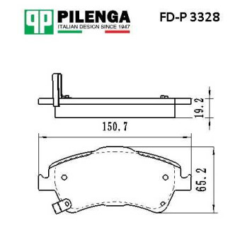 Колодки тормозные дисковые передние Avensis III (T270) <b>PILENGA FD-P3328</b>-1