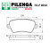 Колодки тормозные дисковые LADA LARGUS, LADA VESTA, DUSTER, NOTE, ALMERA <b>PILENGA FD-P8010</b>