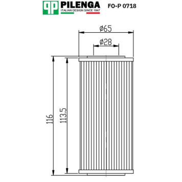 Фильтр масляный <b>PILENGA FO-P0718</b>-2
