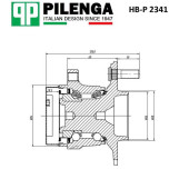 Ступица с подшипником в сборе передняя <b>PILENGA HB-P2341</b>