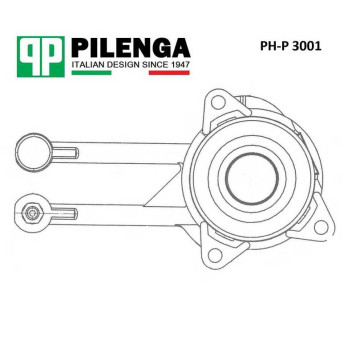 Цилиндр сцепления рабочий FOCUS 1 1.4-1.8 <b>PILENGA PH-P3001</b>-1