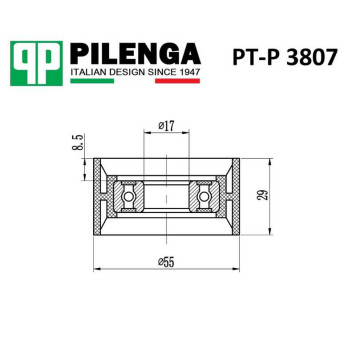 Ролик ремня приводного SPRINTER c 2006 <b>PILENGA PT-P3807</b>-1