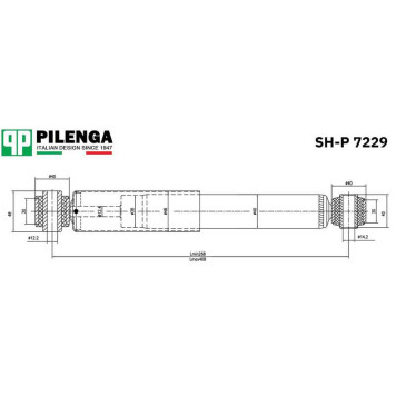 Амортизатор задний <b>PILENGA SH-P7229</b>-1