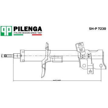 Амортизатор передний правый, газовый <b>PILENGA SH-P7230</b>-1