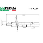 Амортизатор передний VW T5 <b>PILENGA SH-P7256</b>