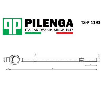 Рулевая тяга правая TRANSIT <b>PILENGA TS-P1193</b>-2