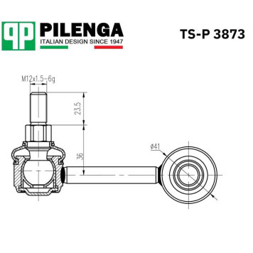 Стойка стабилизатора переднего VW T4 <b>PILENGA TS-P3873</b>-1