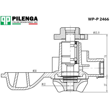 Насос охлаждения двс <b>PILENGA WP-P2466</b>-1