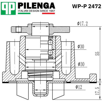 Насос охлаждения двс <b>PILENGA WP-P2472</b>