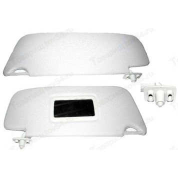 Козырек солнцезащитный ВАЗ 1118 с зеркалом (к-т=2шт) <b>Пластик 1118-8204010/11</b>