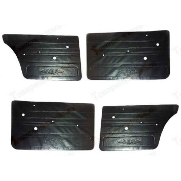 Обивка двери ВАЗ 2106 кожзаменитель Криста (комплект 4 шт) <b>ПЛАСТИК 2106-6102012/13 + 2106-6202012/13</b>