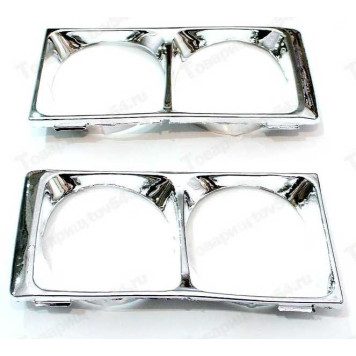 Очки фар ВАЗ 2106 хром Сызрань <b>Пластик 2106-8401016/17х</b>-1