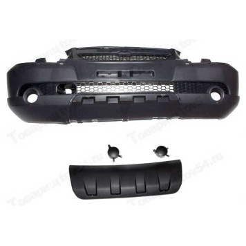 Бампер ВАЗ 2123 Шевроле-Нива передний с 2009 г. в сб. с решеткой бампера под покр. ЗАО <b>ПЛАСТИК 2123-2803012-10</b>