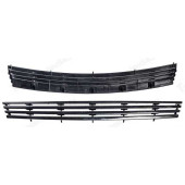 Решетка радиатора ВАЗ 2170 черн., 4 широкие полосы без знака <b>Пластик 2170-2803059</b>