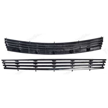 Решетка радиатора ВАЗ 2170 черн., 4 широкие полосы без знака <b>Пластик 2170-2803059</b>