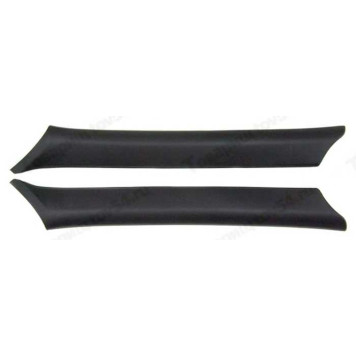 Накладка стойки ветрового окна ВАЗ 2170 Приора внутренняя светло-серая (комплект лев.+ прав.) <b>ПЛАСТИК 2170-5402114 + 2170-5402115</b>