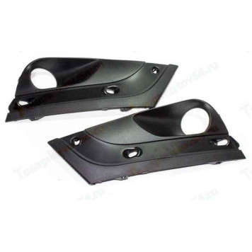 Облицовка противотуманных фар ВАЗ 2180 Vesta комплект <b>ПЛАСТИК 2180-8450008882 + 2180-8450008883</b>