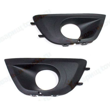 Облицовка противотуманных фар ВАЗ 2191 (комплект лев.+ прав.) <b>ПЛАСТИК 2191-2803196 + 2191-2803197</b>