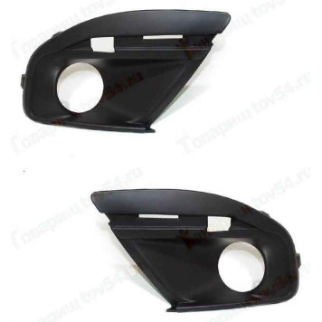 Облицовка противотуманных фар ВАЗ 2190 Гранта FL (комплект лев.+ прав.) <b>ПЛАСТИК 8450100966 + 8450100967</b>