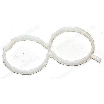 Прокладка ресивера ВАЗ 21116 (газового канала) белая 8-обр <b>ПромТехПласт 21116-1008611БЕЛПУ</b>