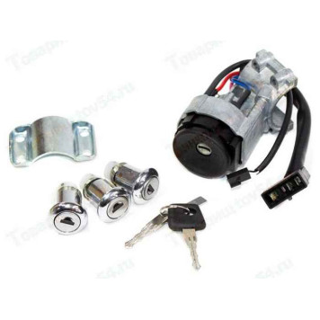 Замок зажигания ВАЗ 2170 Приора (с личинками замков дверей) <b>ПтиМаш 2170-6105006</b>