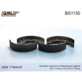 Колодки тормозные барабанные зад. FIAT Ducato 2002 ->>PEUGEOT BOXER 2002 ->> 77363478 <b>QML BS1130</b>