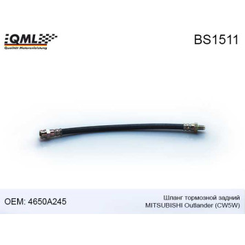 Шланг тормозной задний 305mm MITSUBISHI OUTLANDER II PEUGEOT 4007 07->> 4650A245/4806J0 <b>QML BS1511</b>