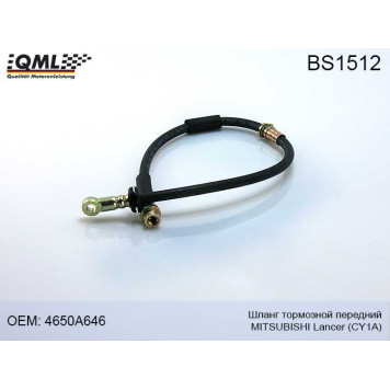 Шланг тормозной передний 641mm MITSUBISHI LANCER LANCER VIII / ASX 2010->> 4650A646 <b>QML BS1512</b>