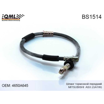 BS-1514 шланг тормозной передний MITSUBISHI ASX GA1W 4650A645 <b>QML BS1514</b>