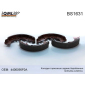 Колодки тормозные задние барабанные NISSAN ALMERA 06-12 4406095F0A <b>QML BS1631</b>