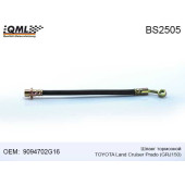 Шланг тормозной TOYOTA LAND CRUISER PRADO GRJ150 9094702G16 <b>QML BS2505</b>