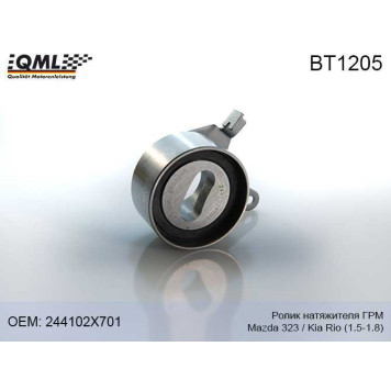Ролик натяжителя грм Mazda 323 -04/Kia Rio 00- 1.5-1.8 244102X701 <b>QML BT1205</b>