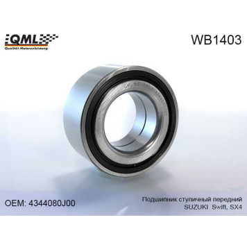 Подшипник ступичный передний SUZUKI SWIFT, SX4 06->> 4344080J00 <b>QML WB1403</b>