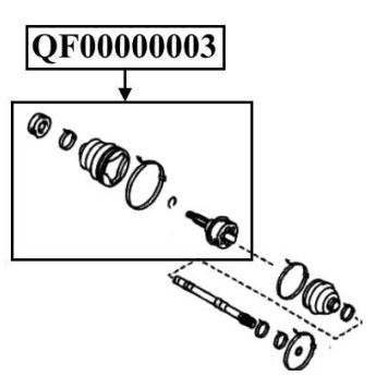 Шрус наружный 27X56X26, 27 внутр шлица <b>QUATTRO FRENI QF00000003</b>-1