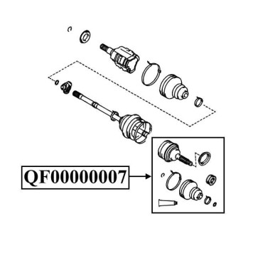 Шрус наружный 27X63.3X26 <b>QUATTRO FRENI QF00000007</b>-1