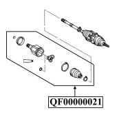 Шрус внутренний левый 27X50X24 <b>QUATTRO FRENI QF00000021</b>