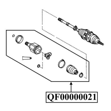 Шрус внутренний левый 27X50X24 <b>QUATTRO FRENI QF00000021</b>