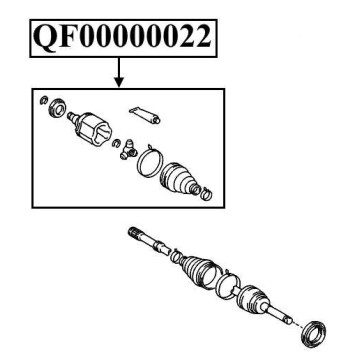 Шрус внутренний 24X47X27 <b>QUATTRO FRENI QF00000022</b>-1