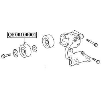 Ролик обводной <b>QUATTRO FRENI QF00100001</b>-1