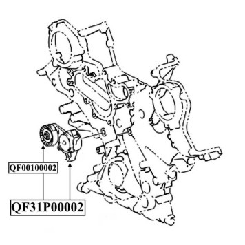 Ролик натяжного механизма <b>QUATTRO FRENI QF00100002</b>