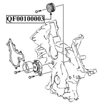 Ролик обводной <b>QUATTRO FRENI QF00100003</b>