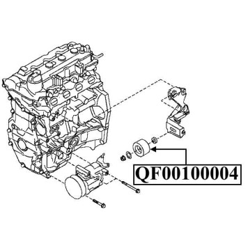 Ролик натяжной <b>QUATTRO FRENI QF00100004</b>-1