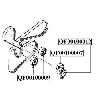 Ролик натяжной <b>QUATTRO FRENI QF00100007</b>-1