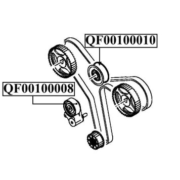 Ролик ремня грм обводной <b>QUATTRO FRENI QF00100010</b>-1