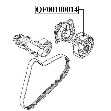Ролик натяжной <b>QUATTRO FRENI QF00100014</b>-1