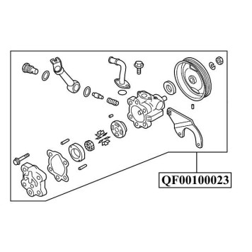 Насос гур Z50 <b>QUATTRO FRENI QF00100023</b>-1