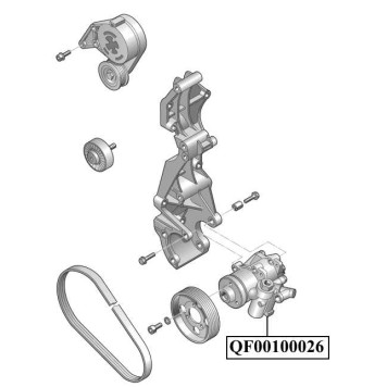 Насос гидроусилителя руля Q7 <b>QUATTRO FRENI QF00100026</b>-1