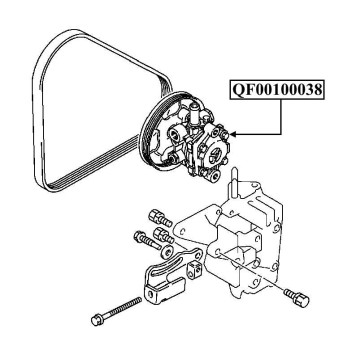 Насос гур <b>QUATTRO FRENI QF00100038</b>-1