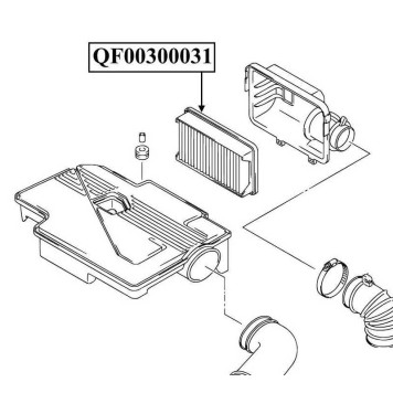 Фильтр воздушный <b>QUATTRO FRENI QF00300031</b>-1