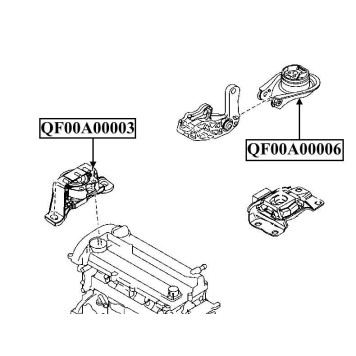 Опора двигателя задняя <b>QUATTRO FRENI QF00A00006</b>-1